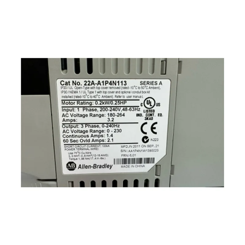 Allen Bradley 22A-A1P4N113